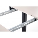 Стол обеденный HALMAR RINGO кашемир/черный 102-142/102